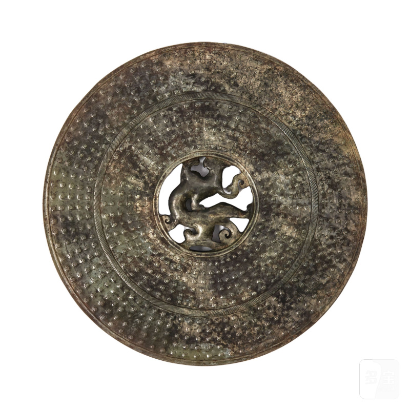 二十世紀 仿古玉璧兩件 | TWO ARCHAISTIC JADE DISCS - 图7